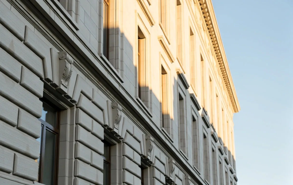 Institutional limestone architecture in Ottawa