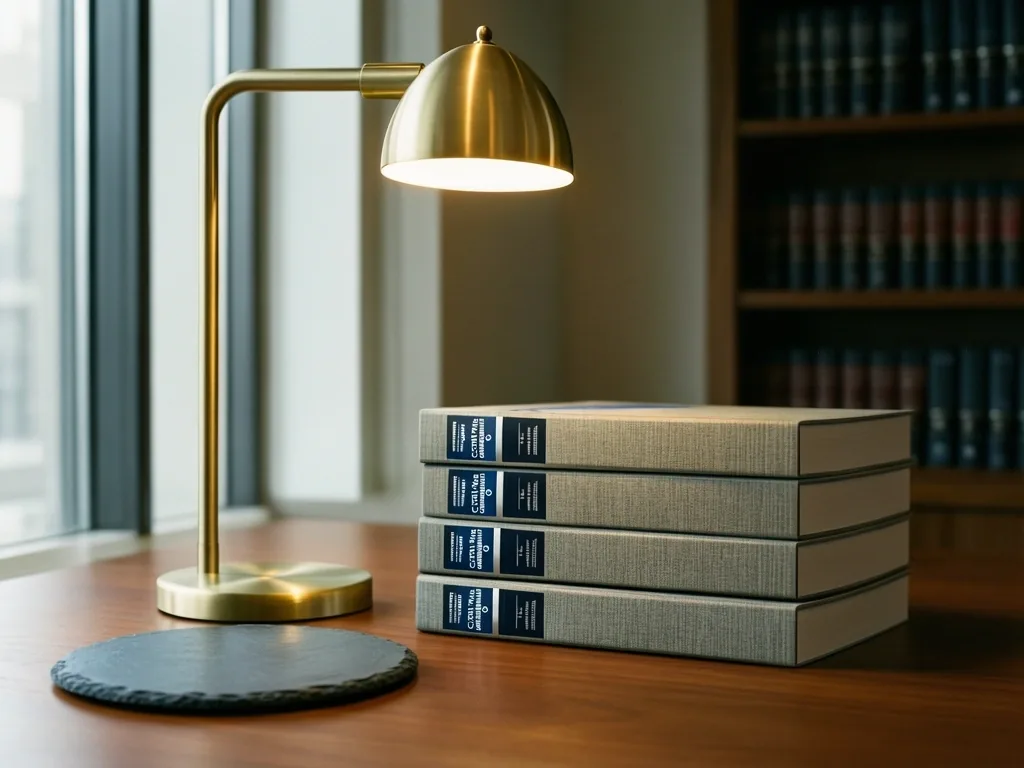 Professional legal documentation detail